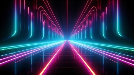 Fototapete - Generative AI : Abstract Door open Light of technology background Hitech communication concept innovation background vector design.