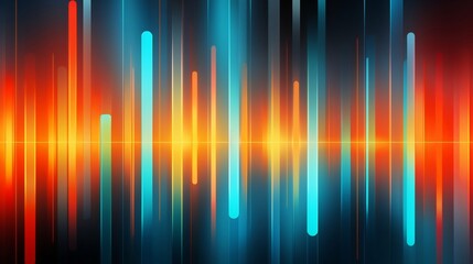 Aufkleber - Generative AI : Dark abstract background with glowing wave. Shiny moving lines design element. Modern purple blue gradient flowing wave lines. Futuristic technology concept. Vector illustration