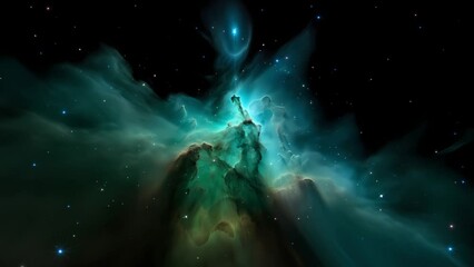 Wall Mural - Beautiful nebula in space - stars - galaxy - cosmos - Concept Art
