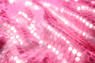 Wall Mural - abstract shiny pink background, ai generated