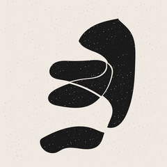 Aufkleber - Abstract Minimalist Graphic Poster Design Pattern Background Illustration