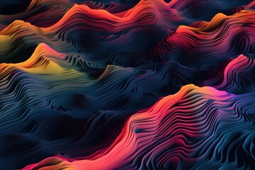 illustration of a vibrant and dynamic abstract background with flowing and swirling lines, created u