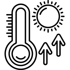 Wall Mural - Thermometer Icon