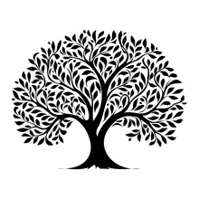 Tree Of Life, Tree Vector Logo This Beautiful Tree Is A Symbol Of Life, Beauty, Growth, Strength, And Good Health, Vector Illustration.