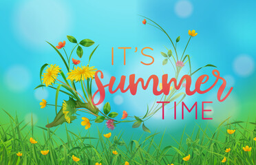 Wall Mural - Summer Time Realistic Poster