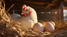 Eggs At The Farm, Chicken And Eggs, Locally Produced, Organic, Local Food, Roasters And Chicken At The Hen House, Agriculture, Respectful Farming