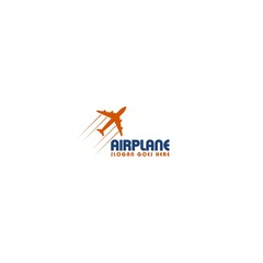 Wall Mural - Airplane Logo designs template isolated on white background