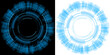 © Kal El BSF - Hud hologram blue circle futuristic technology abstract with transparent background
