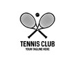 © BlazingDesigns - Tennis club graphic design. Tennis club, tournament, tennis logo design, tennis racket and ball vector design and illustration.