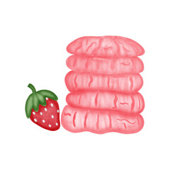 Wall Mural - strawberry cookies