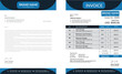 © shiponahmed2be - Minimal Corporate Business Invoice design template vector illustration bill form price invoice. Creative invoice template vector. business stationery design payment agreement design .
