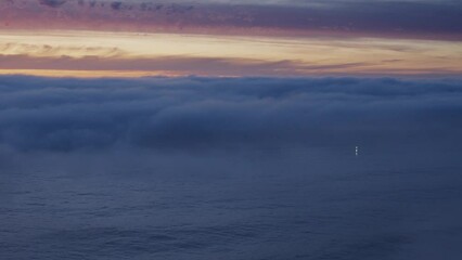 Wall Mural - beautiful evening sunset in the atlantic ocean at portugal coast at cape cabo da roca, the westernmo