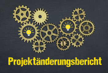 Sticker - Projektänderungsbericht	