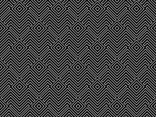 Abstract geometric pattern. A seamless vector background. White and black ornament. Graphic modern pattern. Simple lattice graphic design