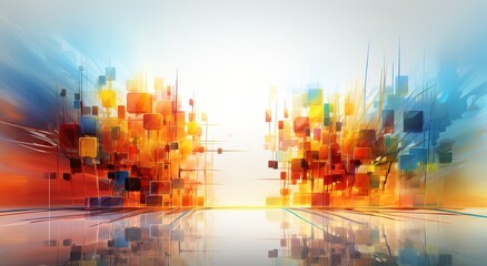 Poster - cyberspace and digital data network connection concept. High speed digital data transmission over internet, future technology concept digital abstract background.