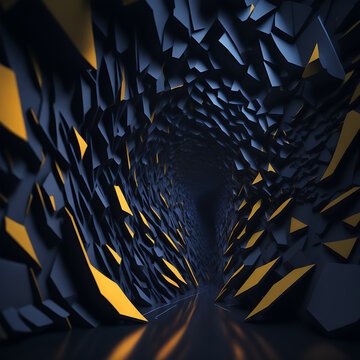 3D rendering exhibition background