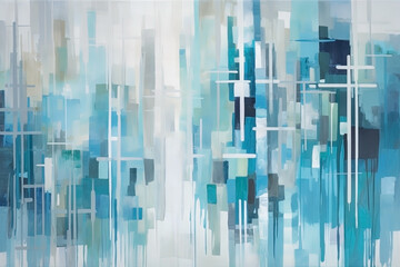 Wall Mural - Abstract art background, pastel colorful painting. Ai generated