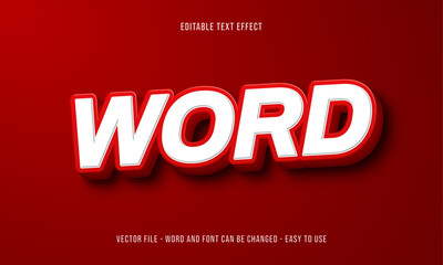 Poster - Editable text effect word text style premium vector