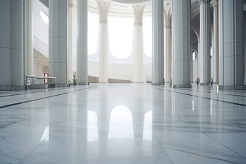 Poster - empty hall of modern building