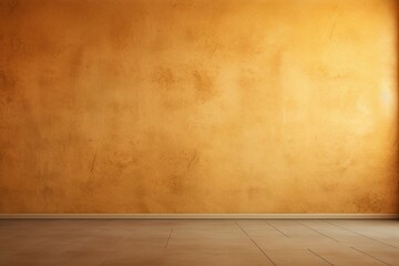 empty wall and wooden floor with glare from the window. Interior background for mockup or presentation