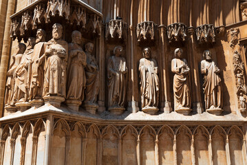 Wall Mural - Sculptures at Tarragona cathedral in Spain