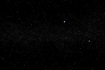 field of stars in the space night. surrounded by the empty dark center. background of universe, the 