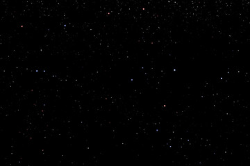 field of stars in the space night. surrounded by the empty dark center. background of universe, the 
