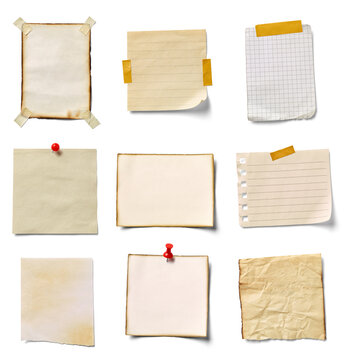 note paper piece label vintage grunge tape label ripped tag message adhesive tape push pin thumbtack card sign business office