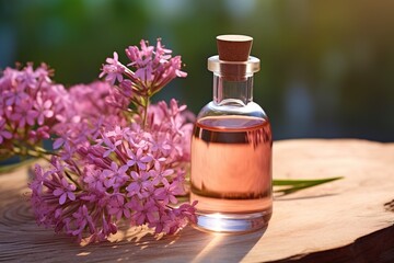 Fototapete - valerian aromatic oil.