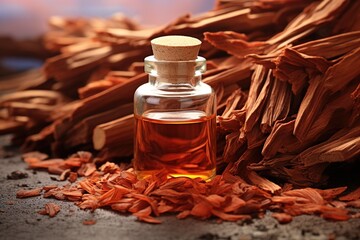 Poster - sandalwood fragrance oil.