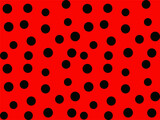 Fototapeta Dmuchawce - Seamless wallpaper ladybug. Vector continuous