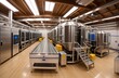 Beer brewery. Equipment for brewing beer. Steel tanks for fermentation and maturation of beer. Modern production. The latest technologies. Automated process. Manufacture of alcoholic beverages.