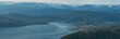 © Pavel - Panorama over Mo i Rana, Helgeland, Norway from Hauknestinden, 800 meters over sea level at Hauknes, next to Ranfjorden. Rana port with Rana gruber inbetween the norwegian mountains during summer