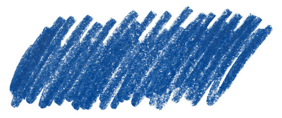 blue pencil strokes isolated on transparent background