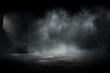 dark empty room with smoke on the wall and a light, in the style of minimalist background, modern interior concept, AI generate