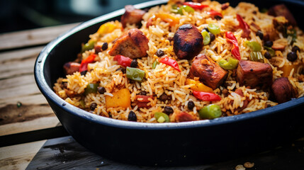 Sticker - Spicy Creole Rice Recipe with Chicken and Sausage