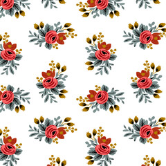 Wall Mural - floral abstract pattern suitable for textile and printing needs