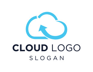 Leinwandbilder - Logo about Cloud on white background. created using the CorelDraw application.