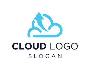 Leinwandbilder - Logo about Cloud on white background. created using the CorelDraw application.