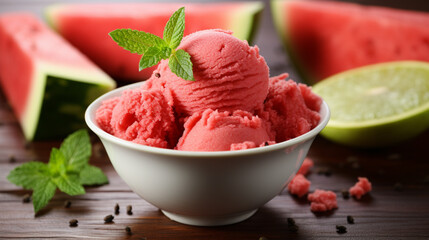 Canvas Print - Watermelon Ice Cream