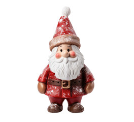 Christmas gnome figure isolated on transparent background