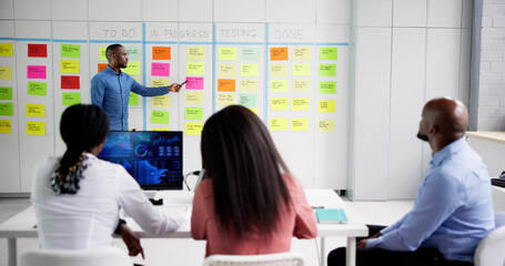Poster - Kanban White Board Task Plan