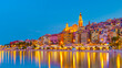 © Fokke Baarssen - Menton, Provence-Alpes-Cote d'Azur, France Europe during a summer evening. Menton French rivieraa