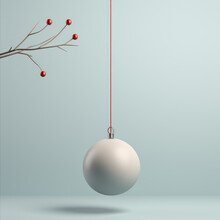 Christmas Bauble Elegant Minimalist Design