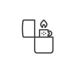 Wall Mural - Fire lighter line icon