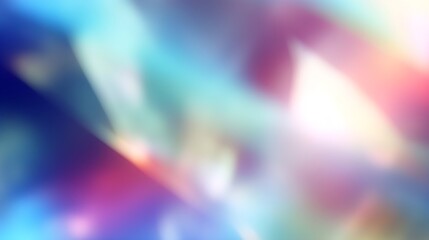 Wall Mural - Light leaks and lens flare gradient blur background texture. Abstract 8k holographic multicolor rainbow prism haze photo overlay. a trendy nostalgic atmospheric vintage de-focused glow, Generative AI