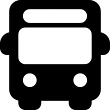 Bus Transportation Symbol Icon Vector Image. Illustration Of The Silhouette Bus Transport Public Travel Design Image