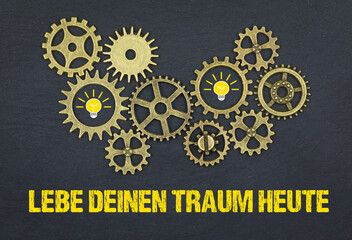 Sticker - Lebe deinen Traum heute	