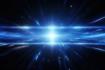 Wall Mural - abstract lens flare light effects on black black background for design. generative ai