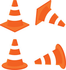 Wall Mural - Traffic cones icon vector design